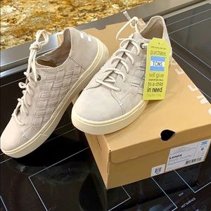 TOMS Lenox birch suede shoe